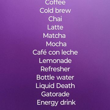 Cold drinks