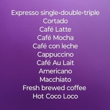 Hot drinks 