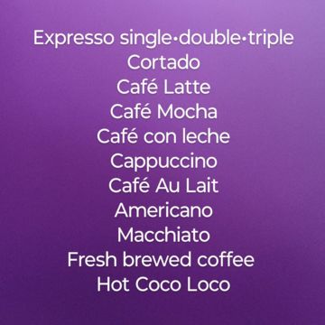 Hot drinks 