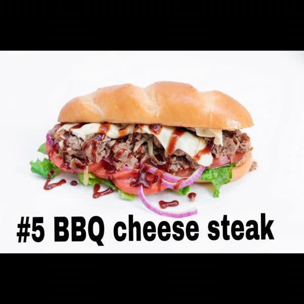 #5 BBQ cheese steak 