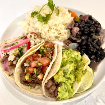 Grilled chicken tacos