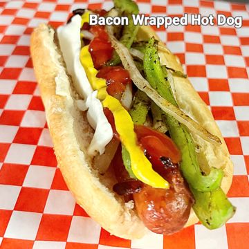 Bacon Wrapped Hot Dog 