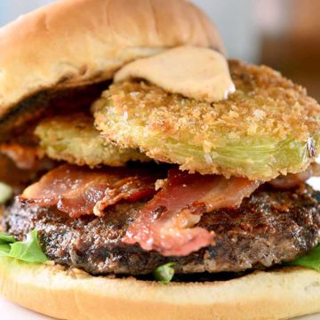 Fried Green Tomato Burger