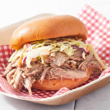 Carolina Style Pulled Pork Sandwich