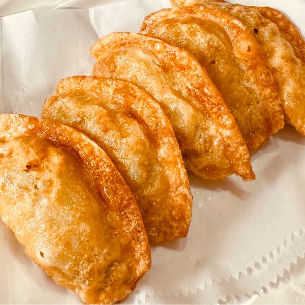 Fried gyoza (dumplings)