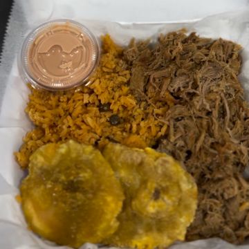 #3)  Pernil (pulled pork) Meal