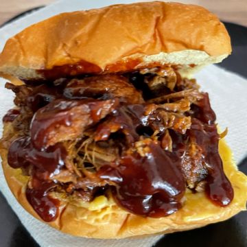 #5)  Pork Sandwich and fries