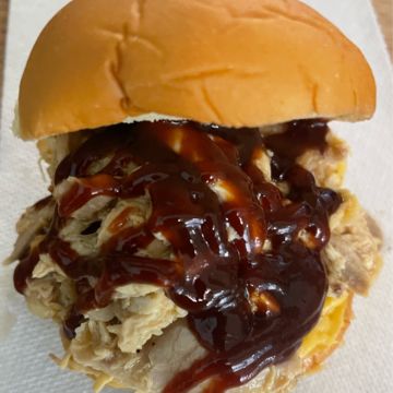 #6)  Bbq Chicken sandwich and fries