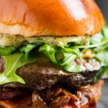 Half Pound Grill Maniac Burger