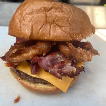 Western bacon avocado cheeseburger