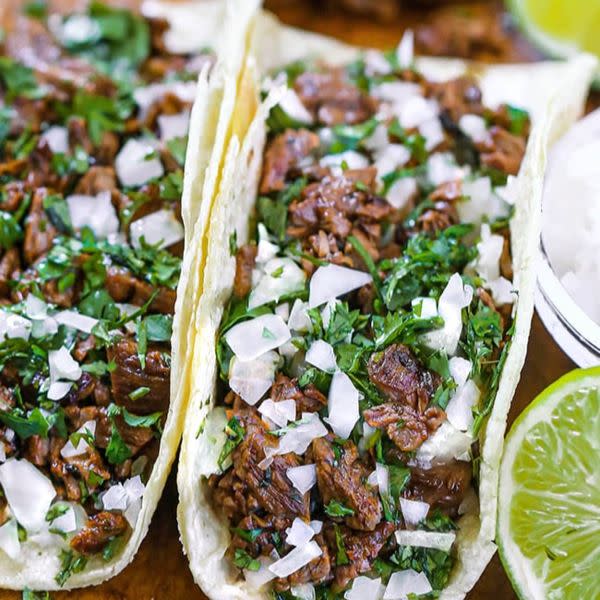 4 Carne asada (Steak) tacos