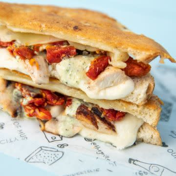 Grilled Chicken Pesto Melt