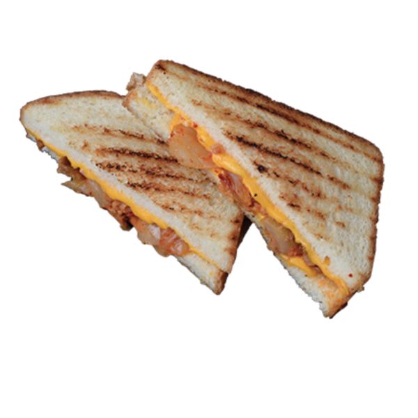 Kimchi Grilled Cheese with fries