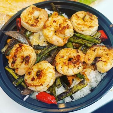 Sweet & Spicy Shrimp Bowl