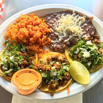Taco combo plate