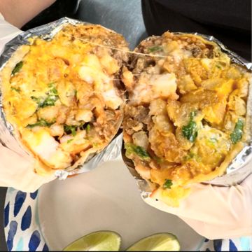 Surf and turf burrito