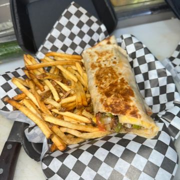 Chicken or steak fajita wraps