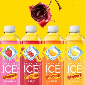 ICE Sparkling Starburst Water Bottles 17oz