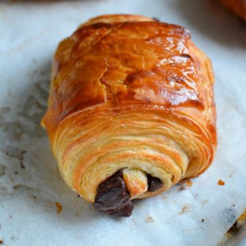 French chocolate croissant