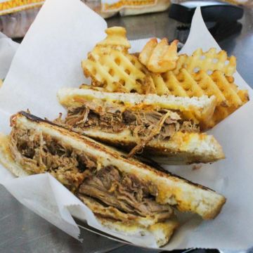 Pulled Pork Grilled Cheese