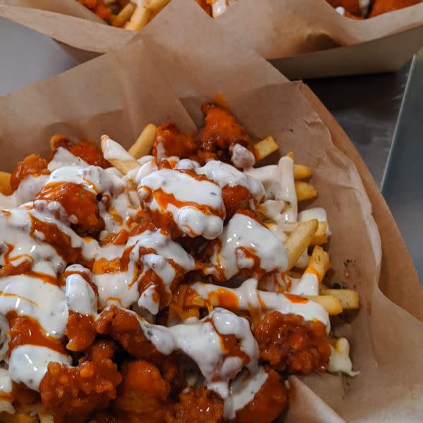 Crispy buffalo chicken Fries
