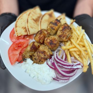 Souvlaki-skewered
