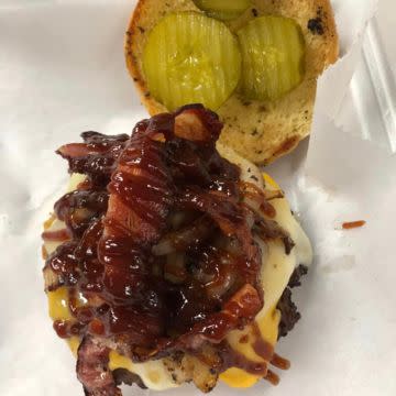 Smash BBQ Bacon Cheeseburger
