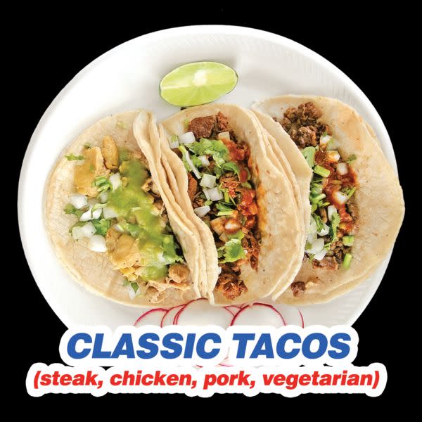 3 Meat Tacos