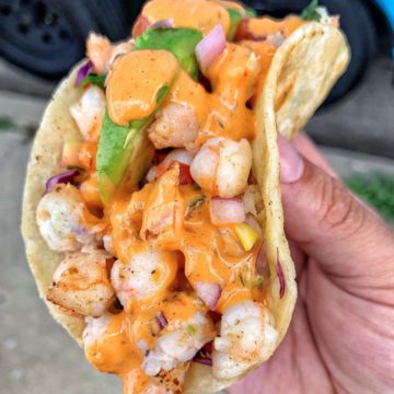 3 Shrimp Tacos 
