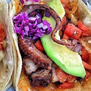 3 Octopus Tacos 