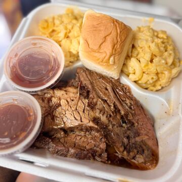Smoked Brisket Slices Plate