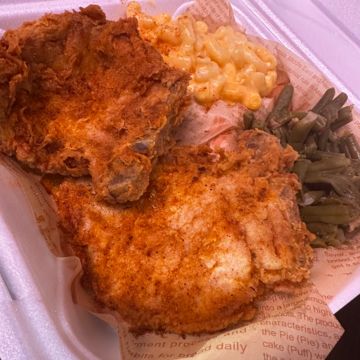 Fried pork chop plate