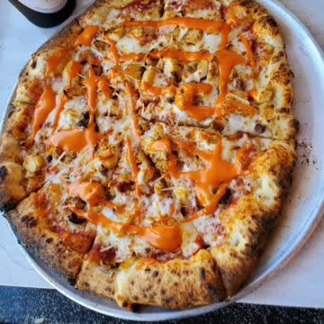 Buffalo chicken pizza