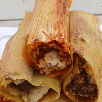 1/2 Dozen Salsa Rojo Chicken Tamal