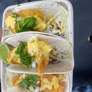 Sazon Catfish Tacos