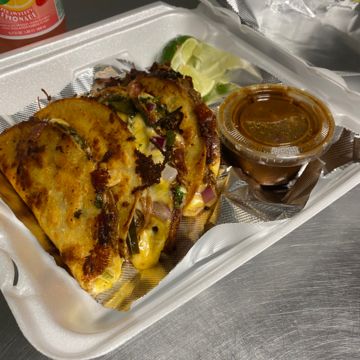 Collard Green Fried Tacos w/ Consume