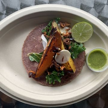 Vegetable Taco of the Week - Cauliflower, peanut Arbol salsa, benne carrots