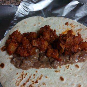 Potato & Chorizo Burrito