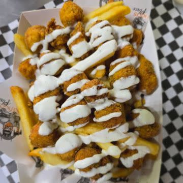 Loaded Fries + Popcorn Chicken