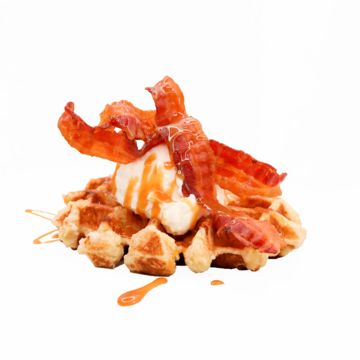 Pig on a cloud waffle