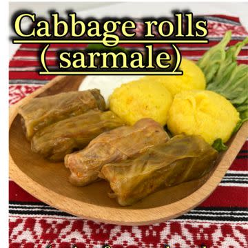 2. Cabbage rolls plate( sarmale)