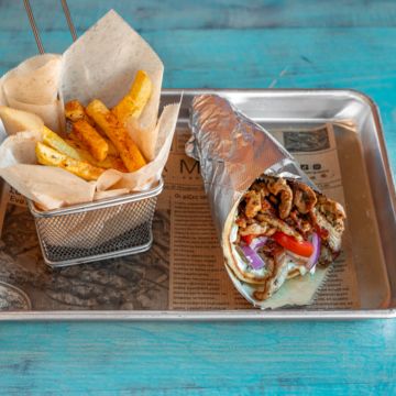 Pork Gyros pita