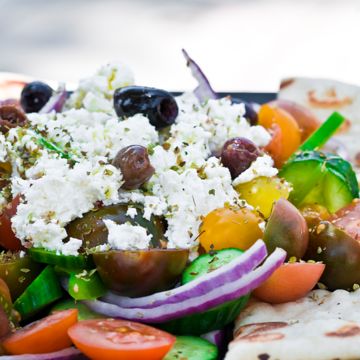 Greek salad Vegetarian(Can Be Vegan as well)