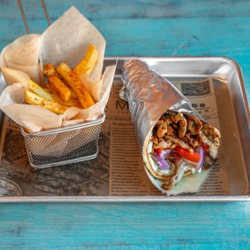 Pork Gyros Pita combo