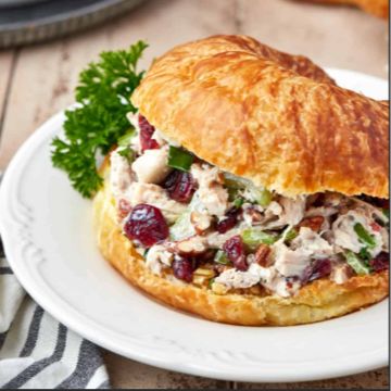 Cranberry Pecan Chicken Salad Croissant Sandwiches