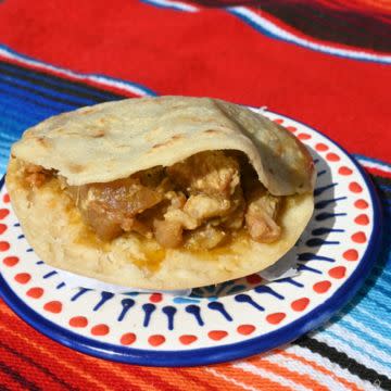 Gordita Chicharron verde