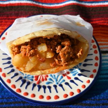 Gordita Chorizo y potato