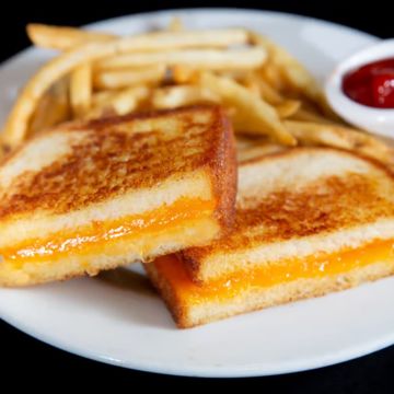 Grill Cheese Sandwich with Hot Fries