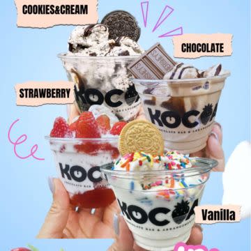 Gourmet Ice cream Menu