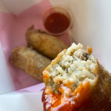 Boudin Egg Rolls